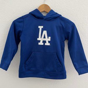 LA Dodgers hoodie blue baseball 5t 6 kids paint